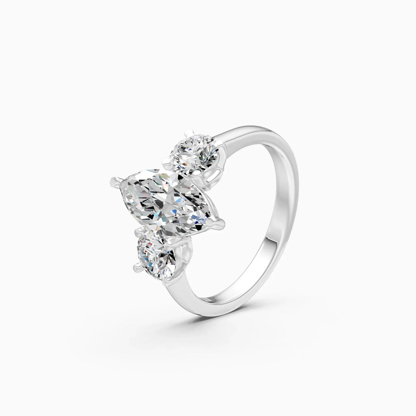 Ever Classic Three Stone Diamond Ring