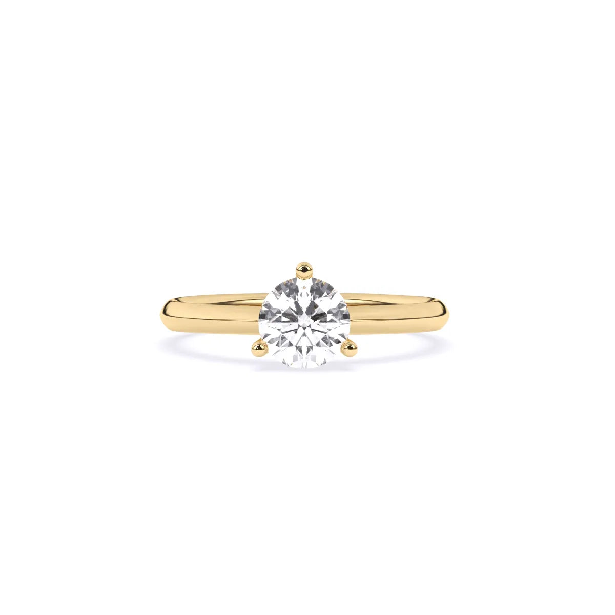 Round Solitaire Diamond Finger Ring