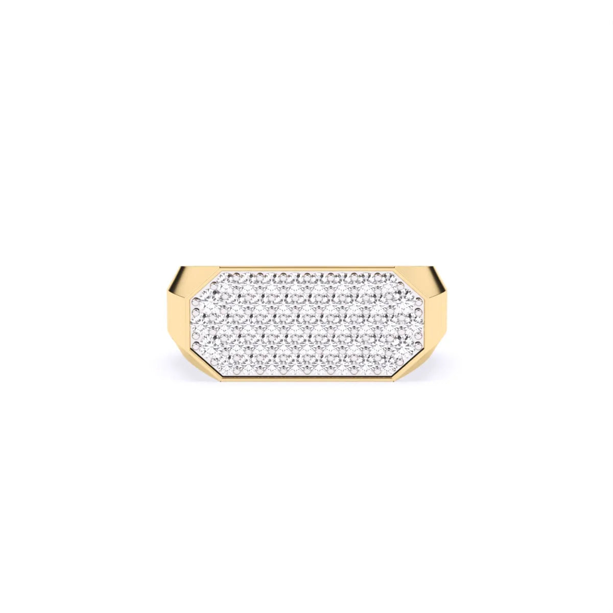 Round Cluster Engagement Ring For Men