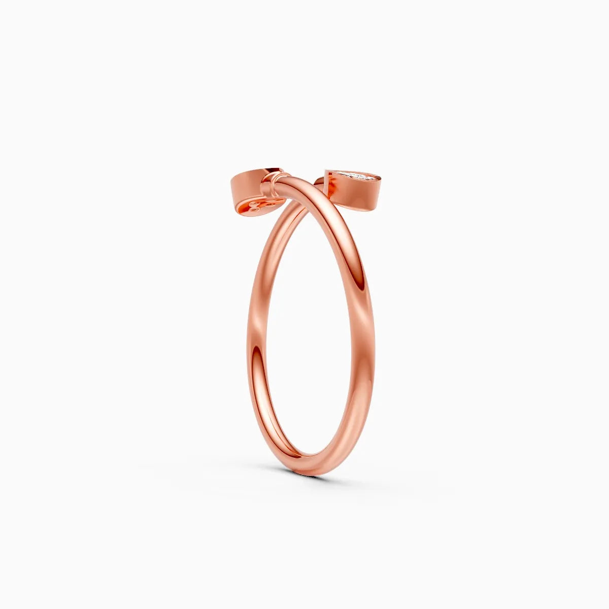 Twin Dewdrop Diamond Ring
