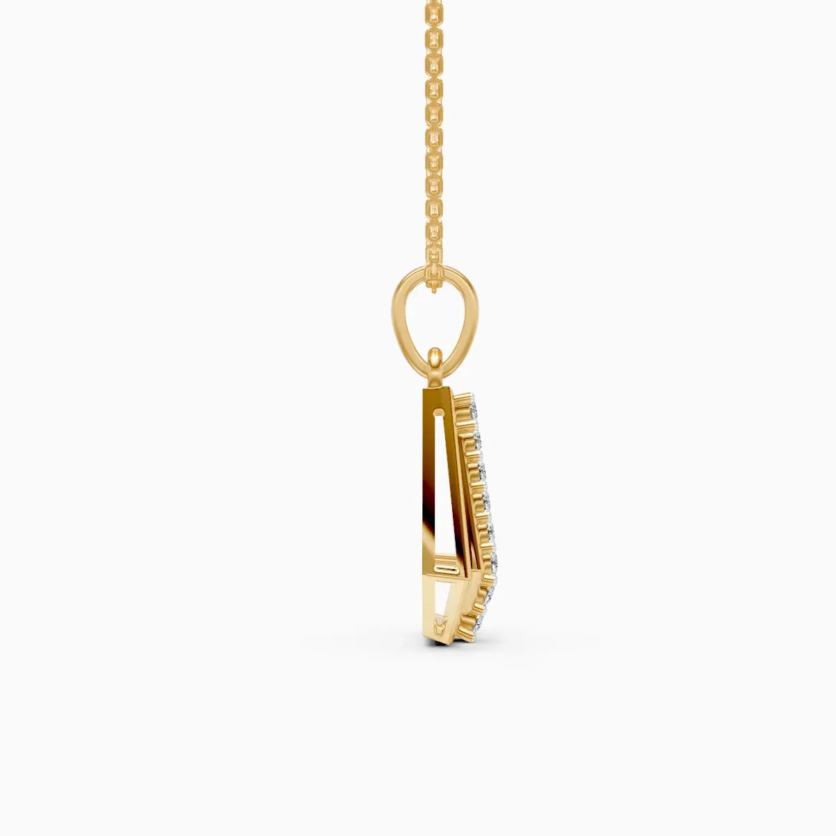 Sculpted Prism Diamond Pendant