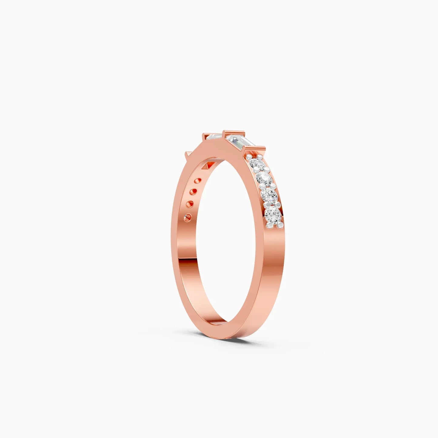 Lab Grown Diamond Half Eternity Band