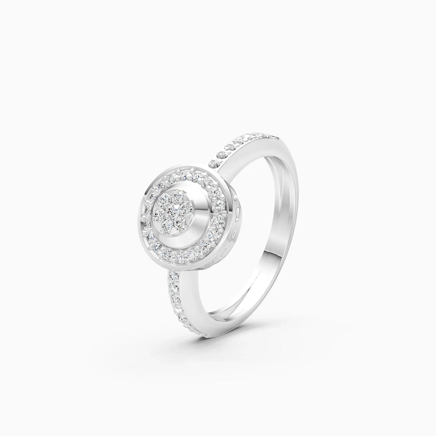 Dazzel Diamond Cluster Fancy Ring