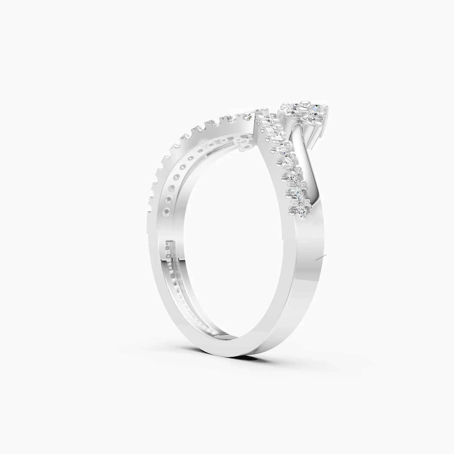 Tiara Lab Grown Diamond Crown Statement Ring