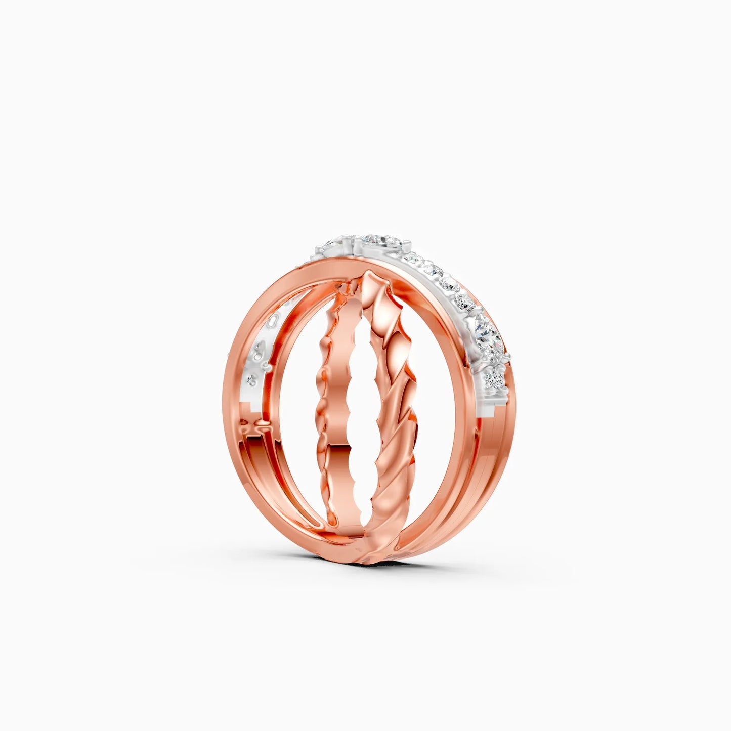 Divina Twist Lab Grown Diamond Ring