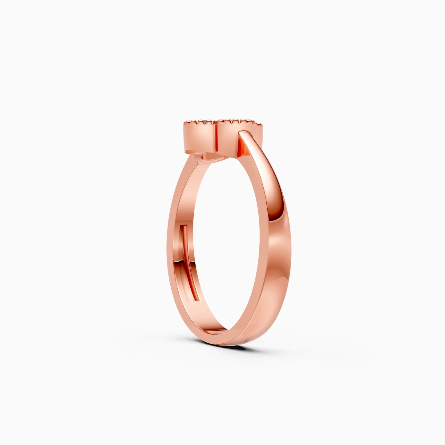 Floral Lab Diamond Ring in Gold