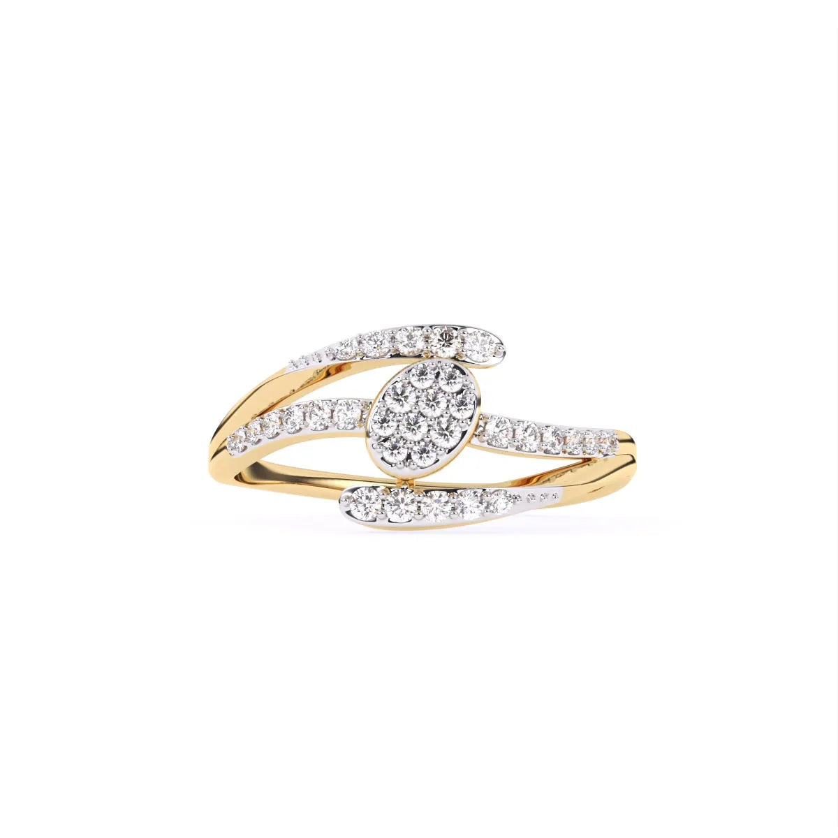 Round 14K Rose Gold Lab grown Diamond Ring