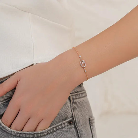 Minimal Radiant Charm Designer Bracelet