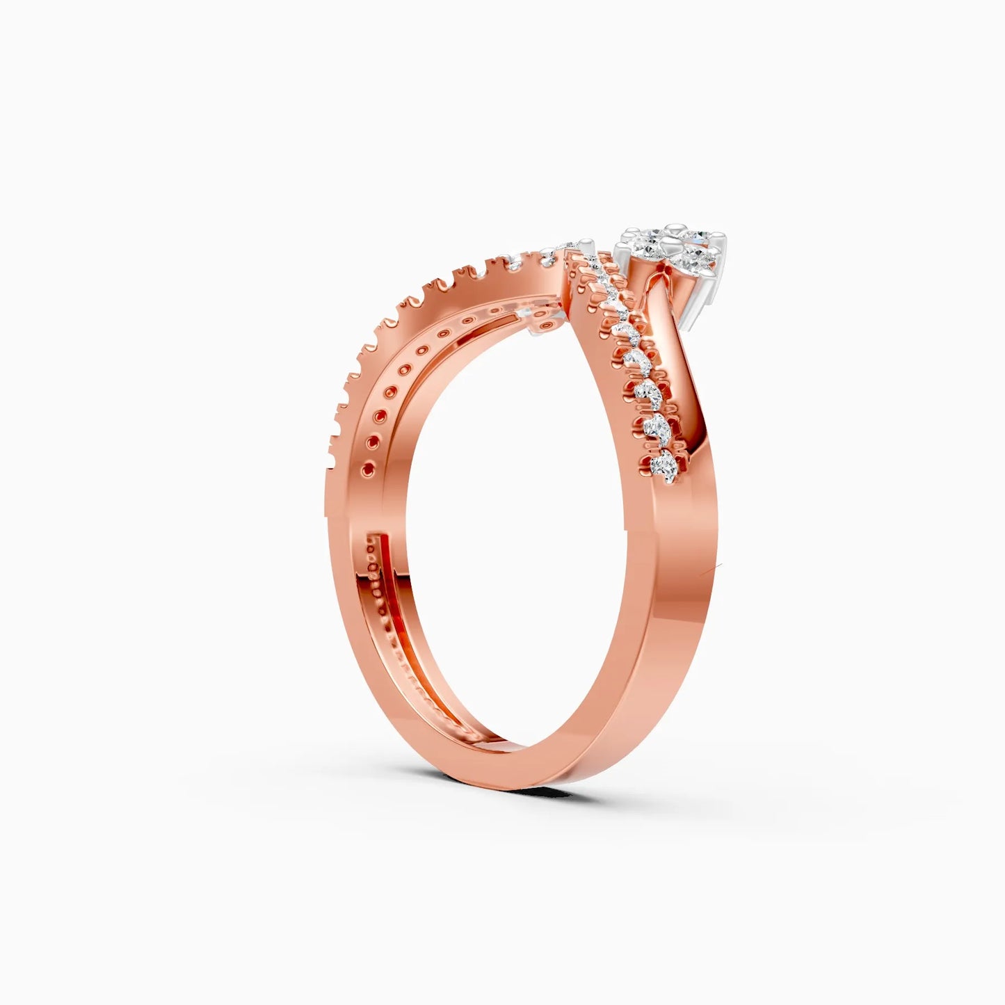 Tiara Lab Grown Diamond Crown Statement Ring