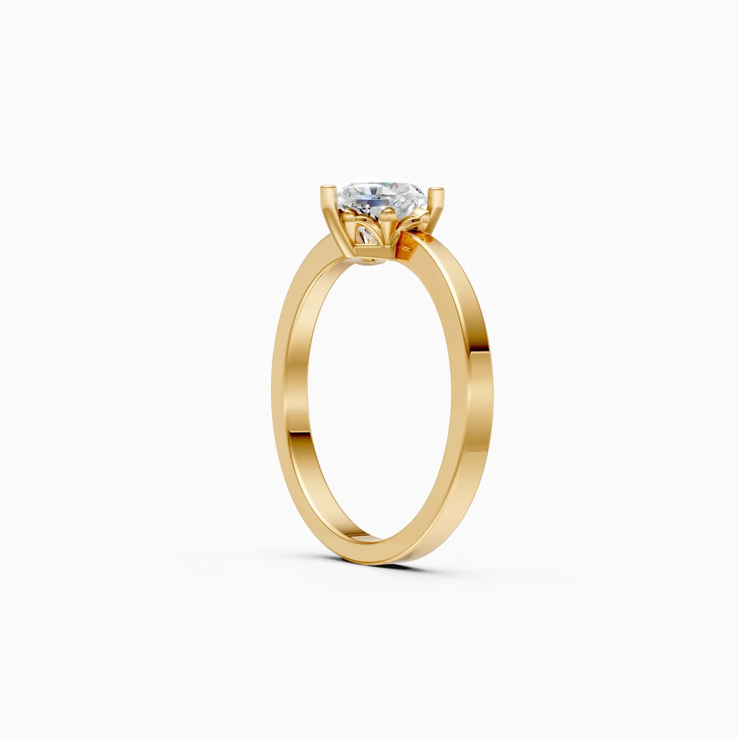 Heart Shape Solitaire Diamond Ring