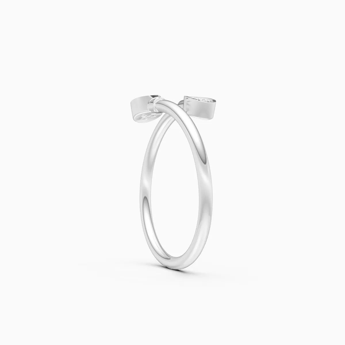 Twin Dewdrop Diamond Ring
