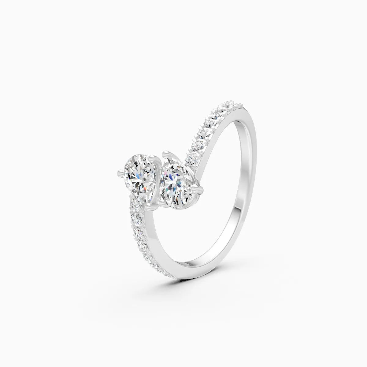 Twin Spark Lab Grown Diamond Ring