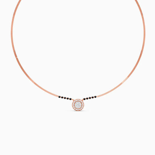 Round Lab Diamond Daily Wear Mangalsutra