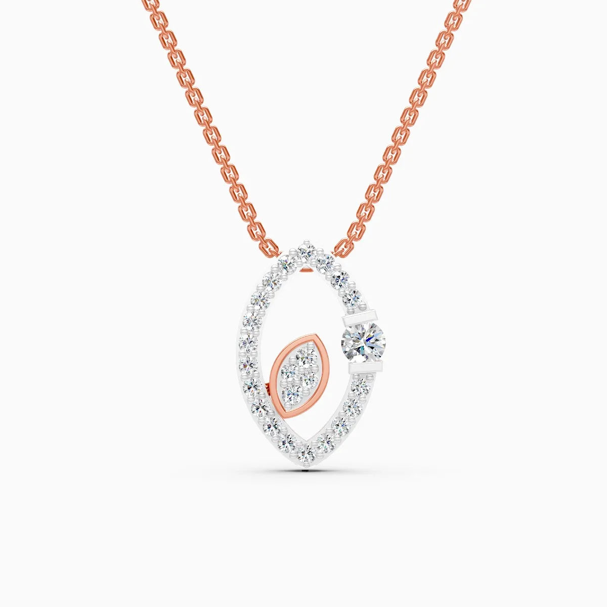 Marquise Fusion Tiny diamond Necklace