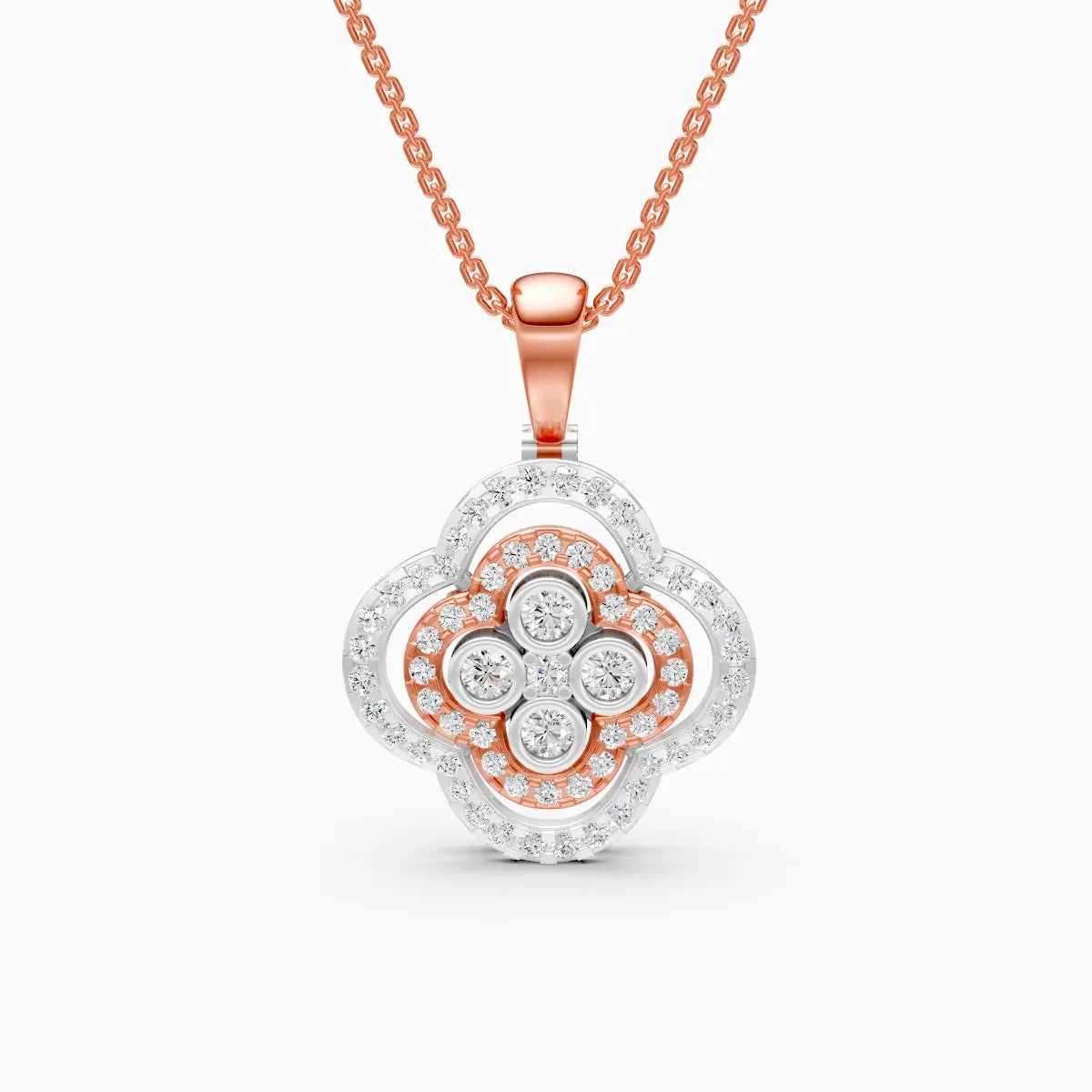 FloraLuxe Lab Grown Diamond Pendant