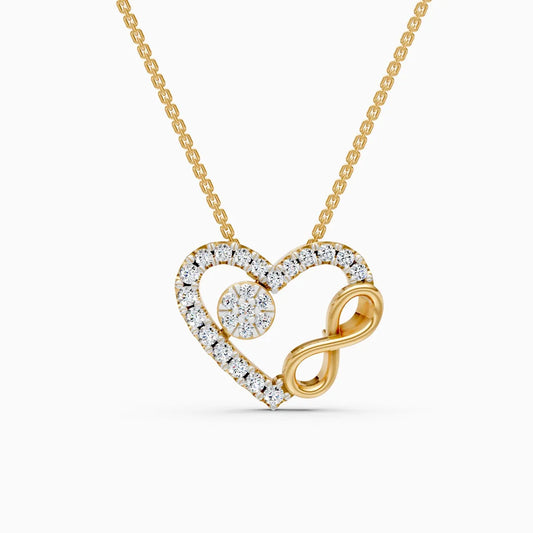 Boundless Heart Infinity Diamond Necklace