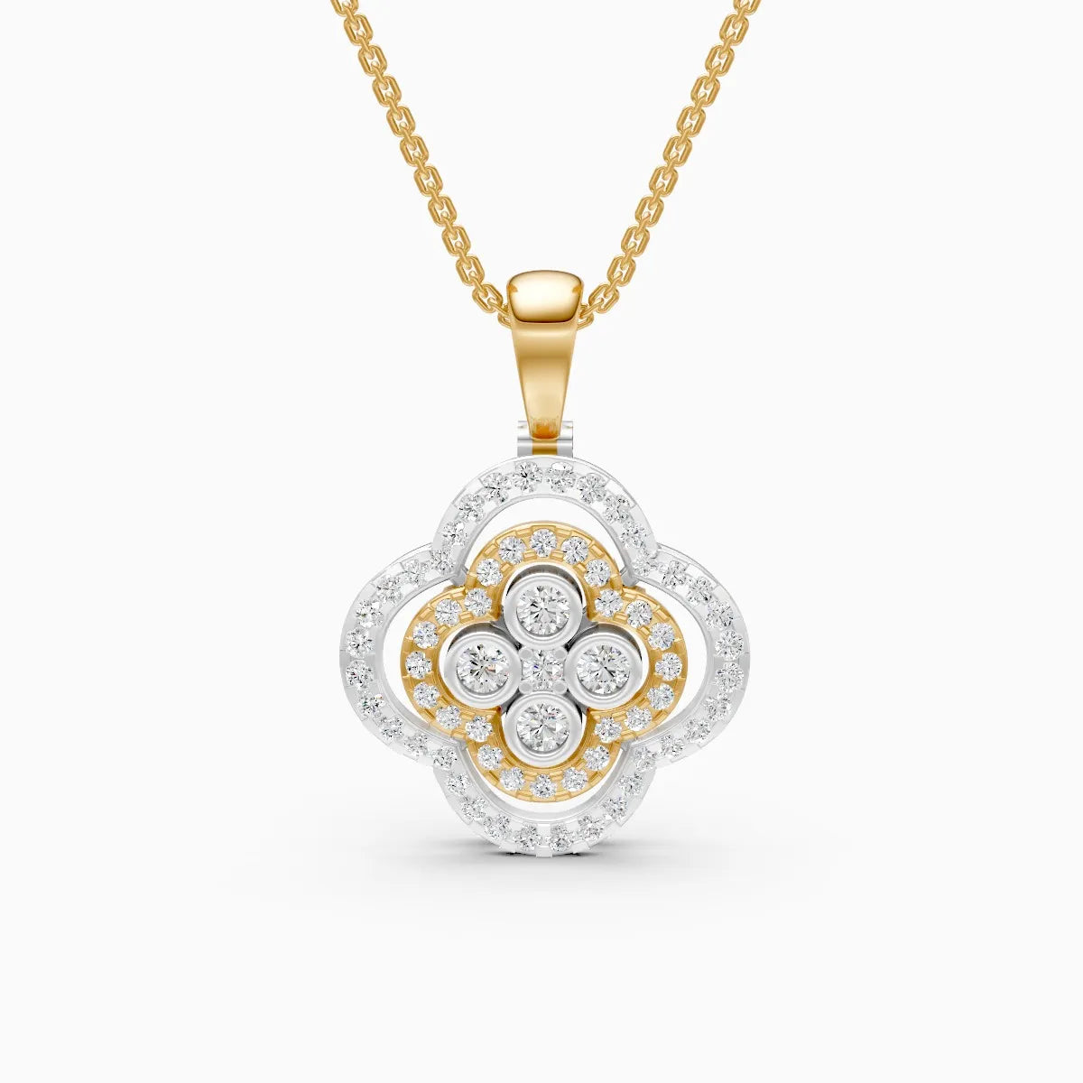 FloraLuxe Lab Grown Diamond Pendant