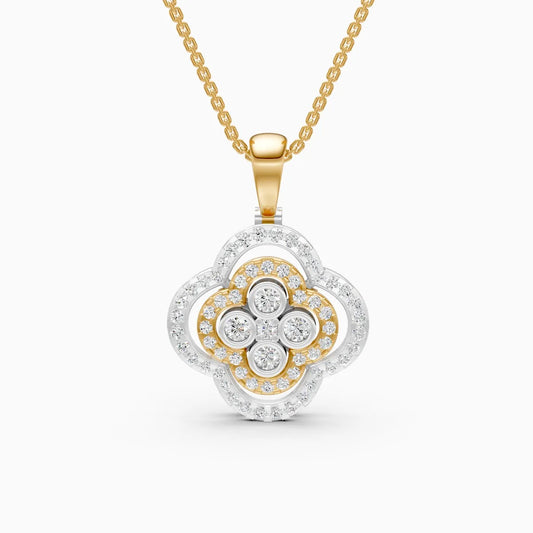 FloraLuxe Lab Grown Diamond Pendant
