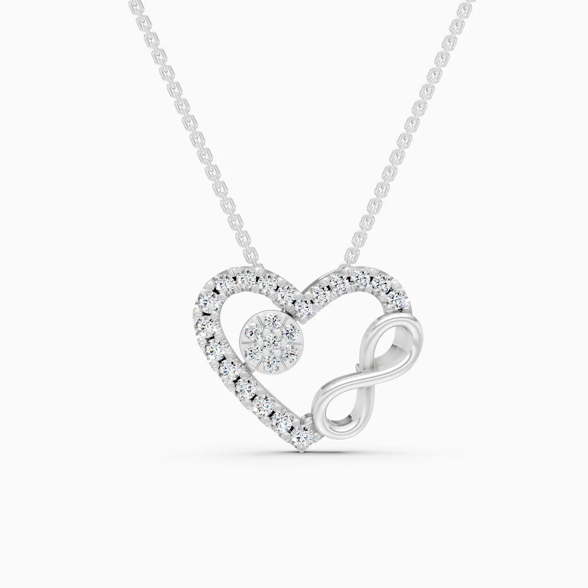 Boundless Heart Infinity Diamond Necklace