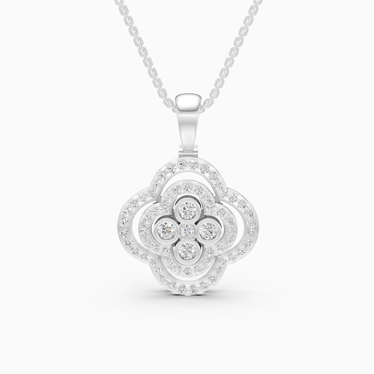 FloraLuxe Lab Grown Diamond Pendant