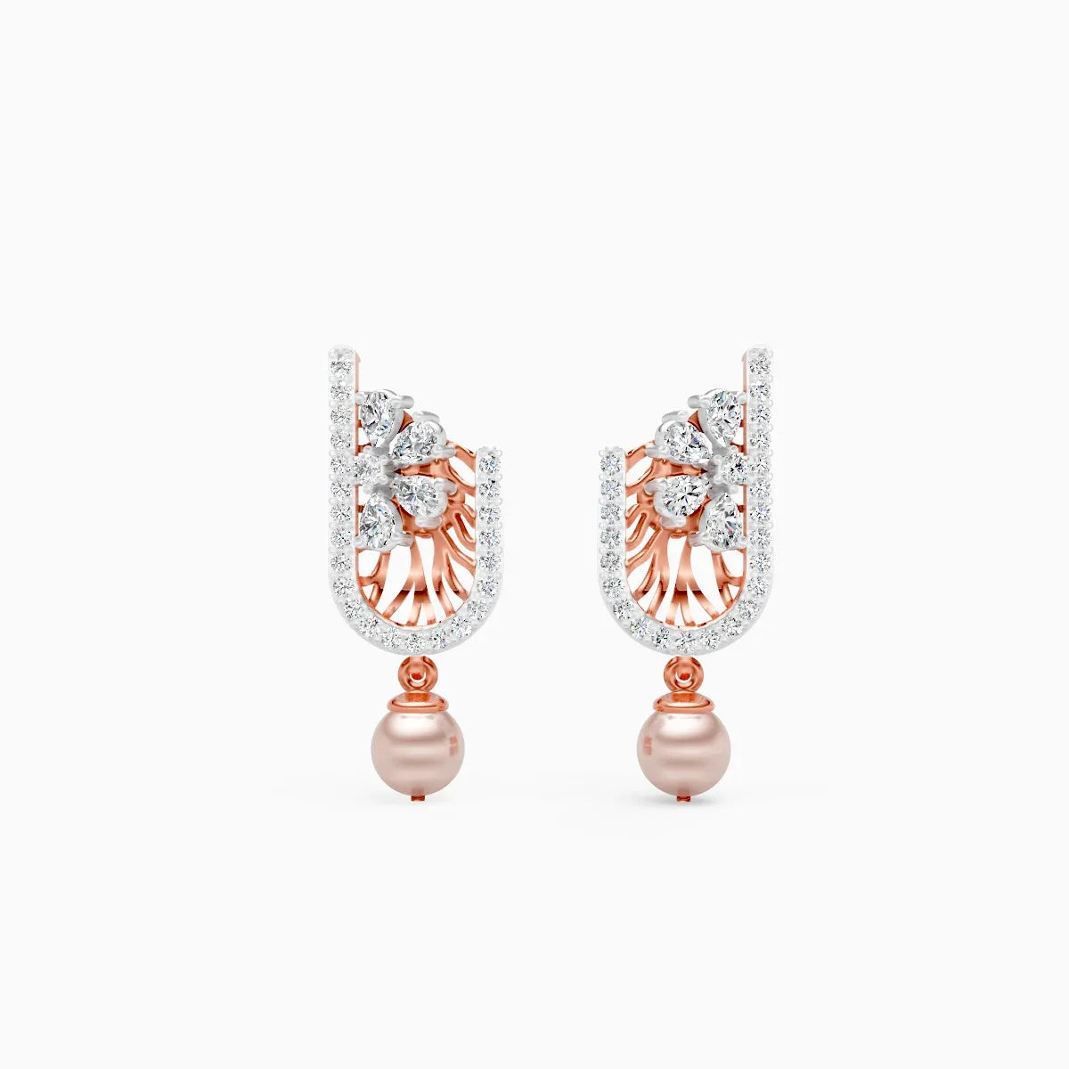 Serene Curve Lab Grown Diamond Earrings