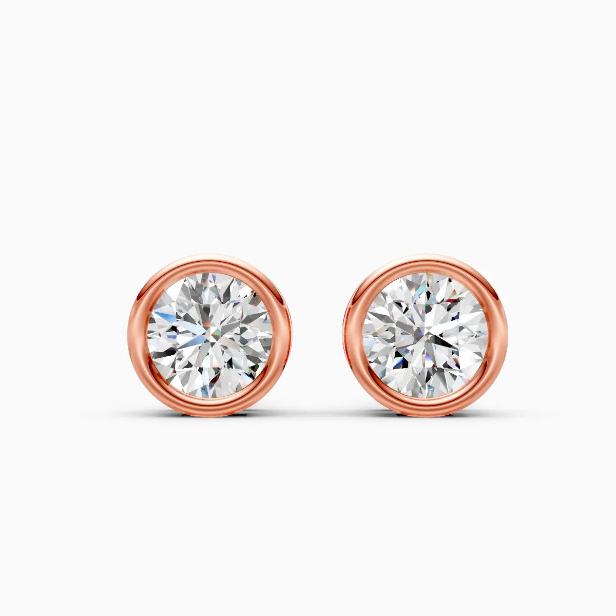 Everyday Glam Solitaire Diamond Stud Earrings