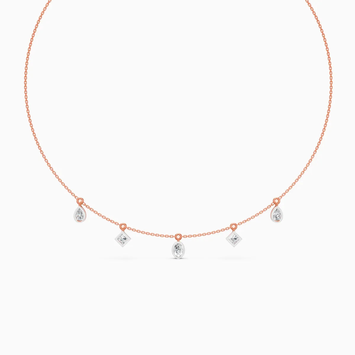 Radiant Trio Diamond Charm – Pear, Oval & Princess