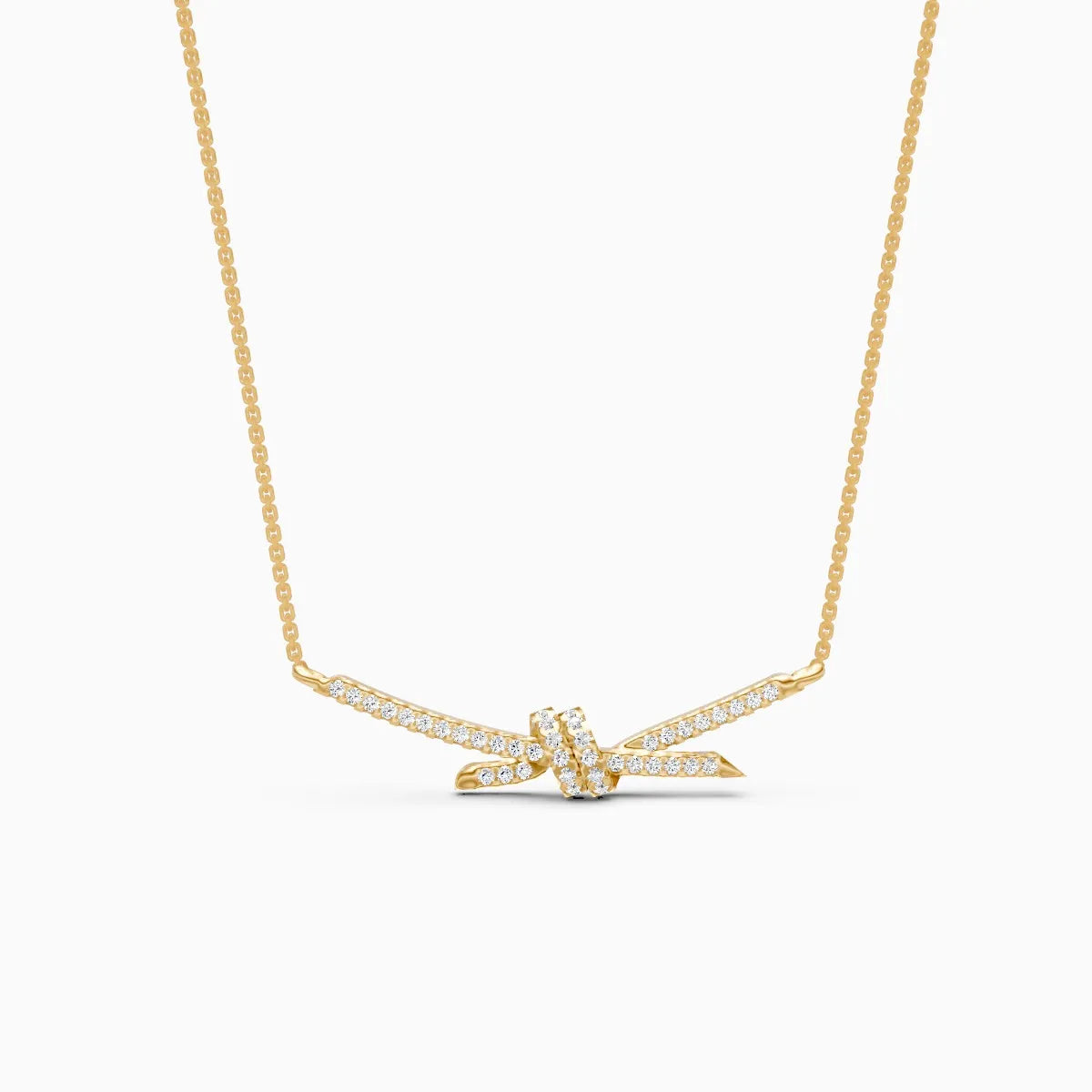 Knotted Elegance Diamond Wrapped Shine