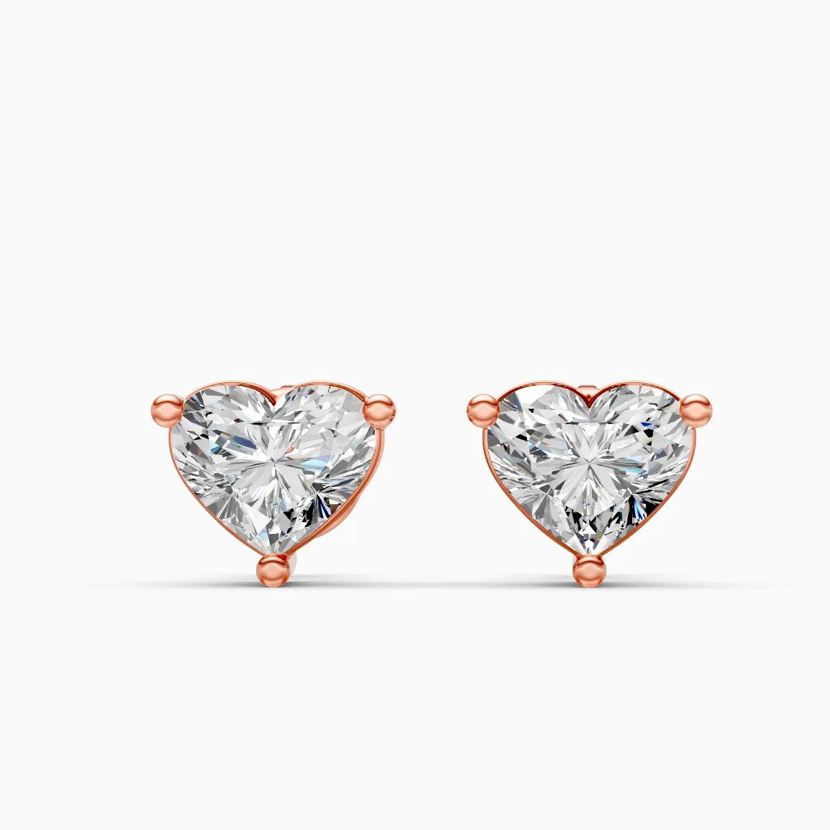 Forever Love Heartlight Diamond Solitaire Studs