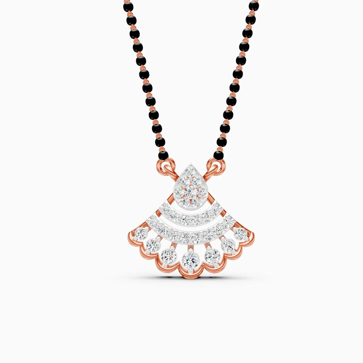 Modern Bell-Cut Style Pendant Mangalsutra