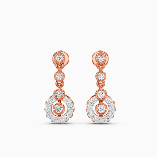 Halo Bloom Drop Earrings