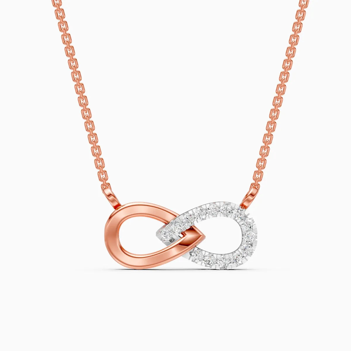 Infinity Love Lab Grown Diamond Necklace