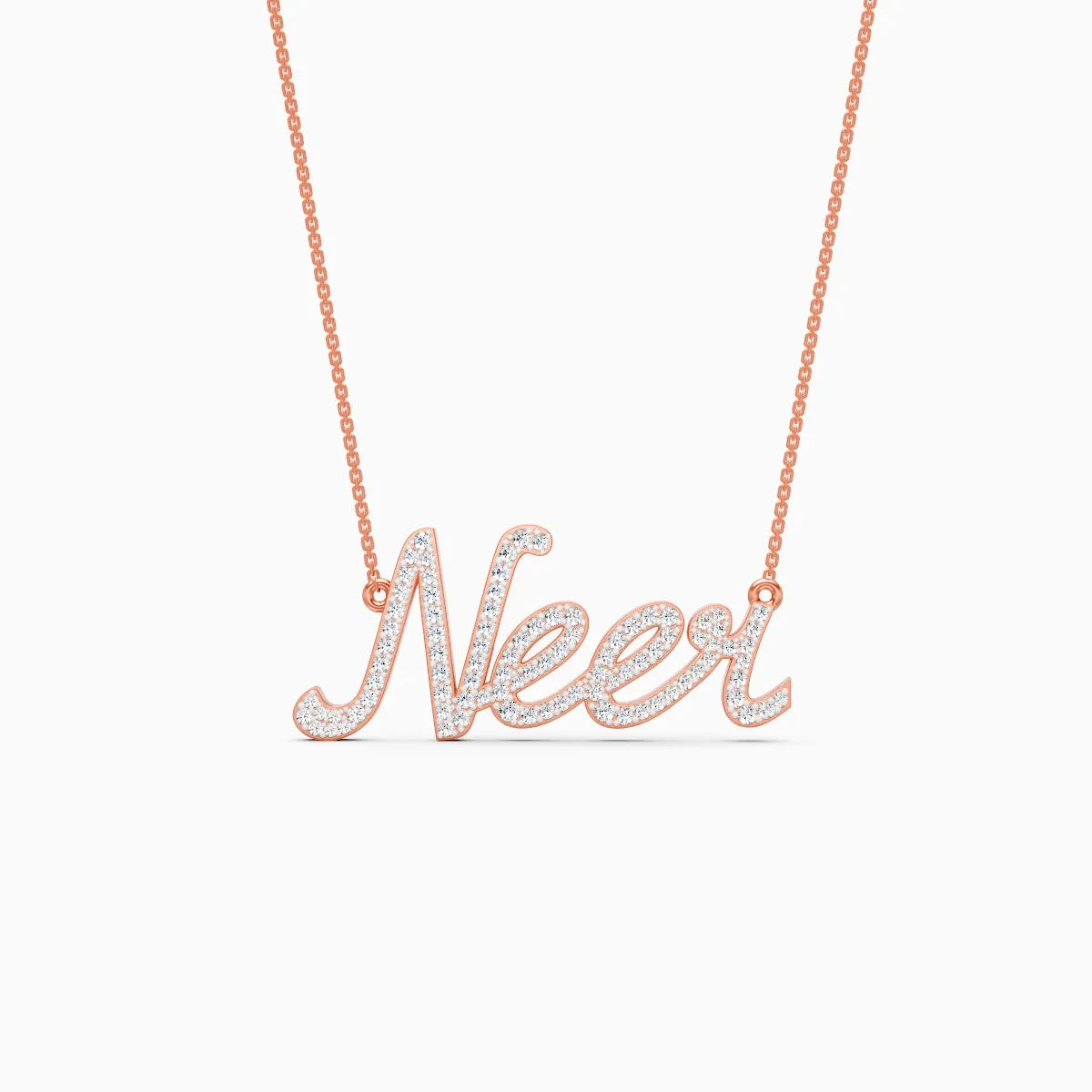 Name Lab Grown Diamond Necklace