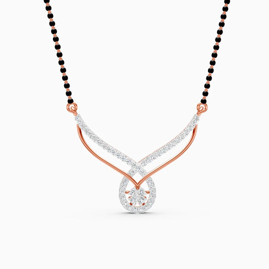 Luxury Delight Teardrop Diamond Mangalsutra