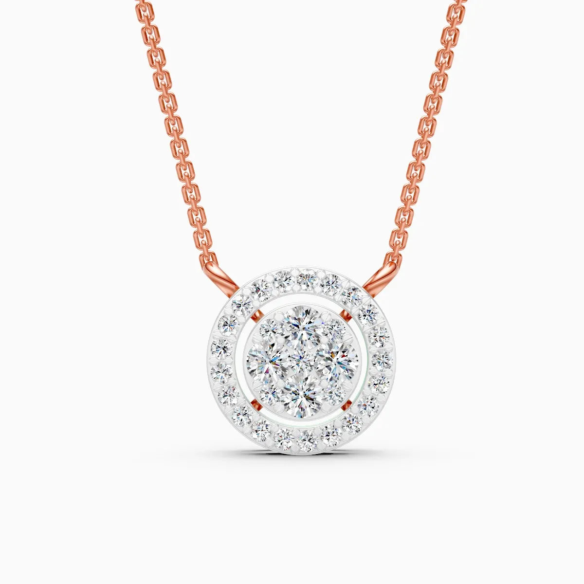 Stunning Circular Diamond Necklace