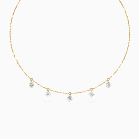 Radiant Trio Diamond Charm – Pear, Oval & Princess
