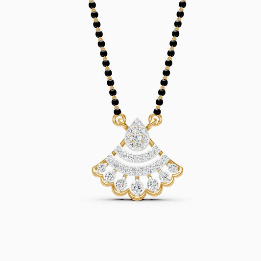 Modern Bell-Cut Style Pendant Mangalsutra