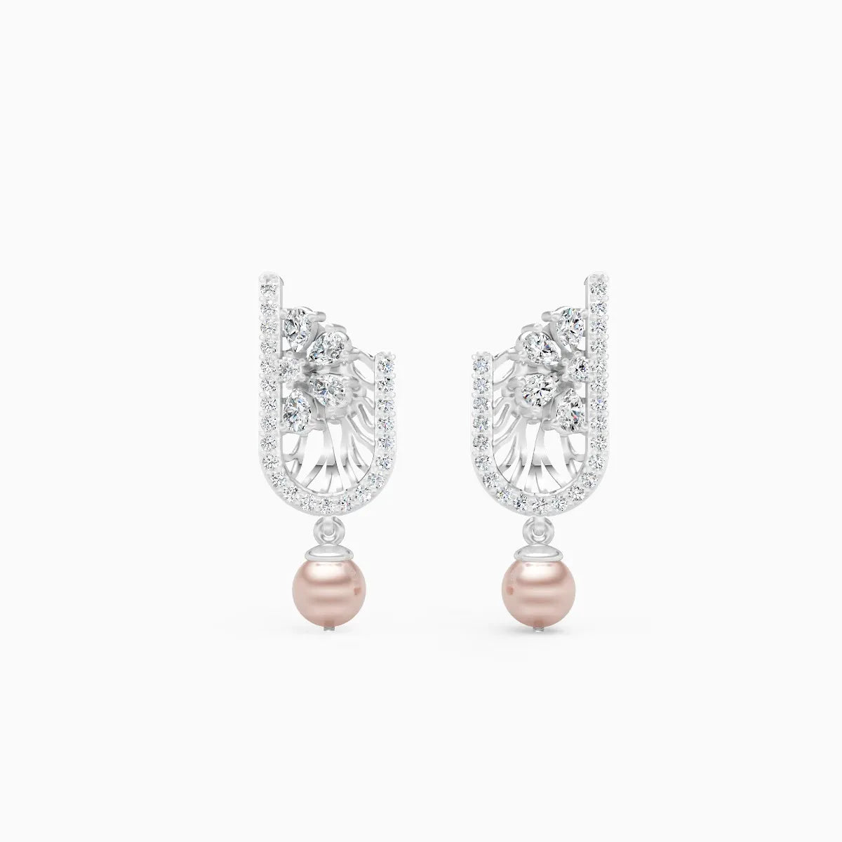 Serene Curve Lab Grown Diamond Earrings