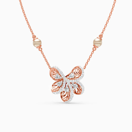 Floral Flight Lab Grown Diamond Pendant