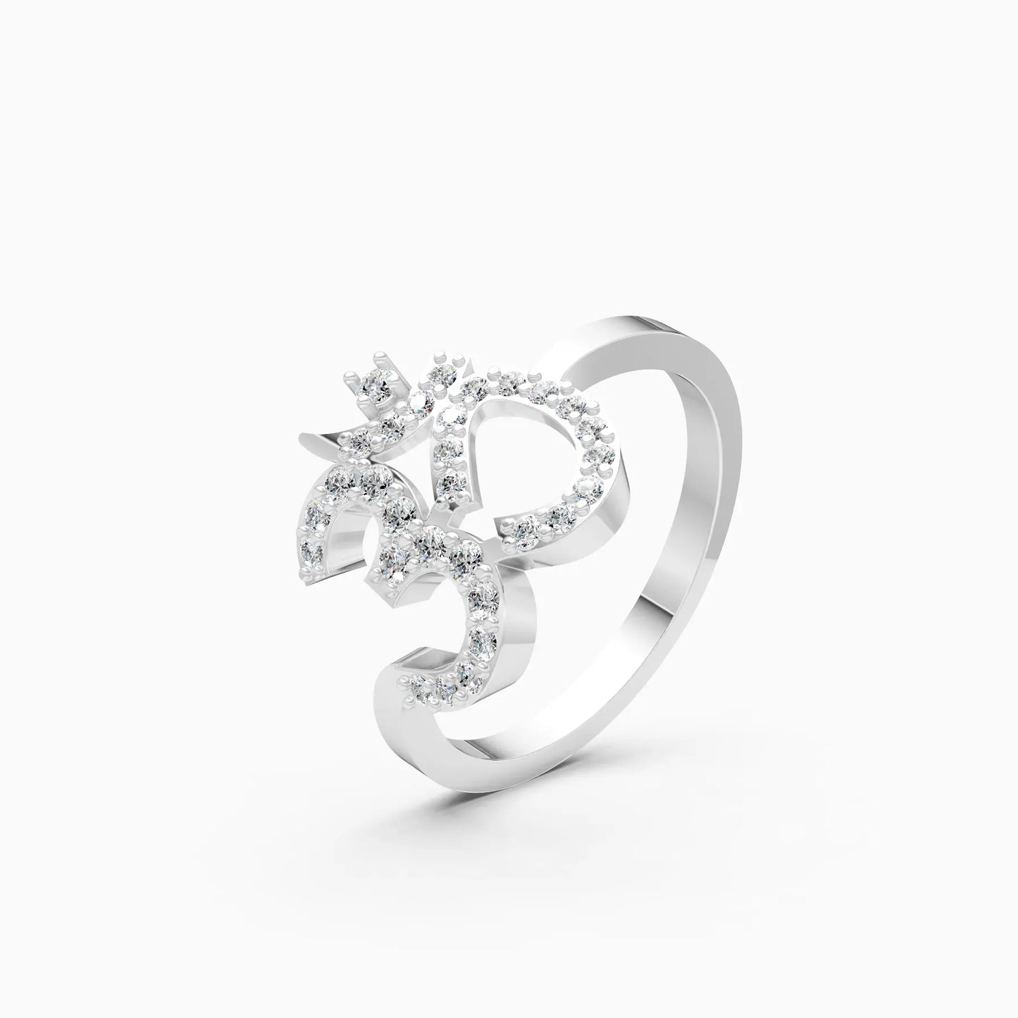 Spiritual Grace Om Band Ring