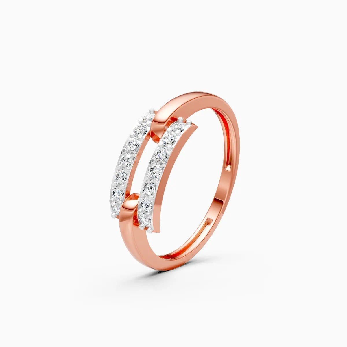 Open Curve Diamond Ring