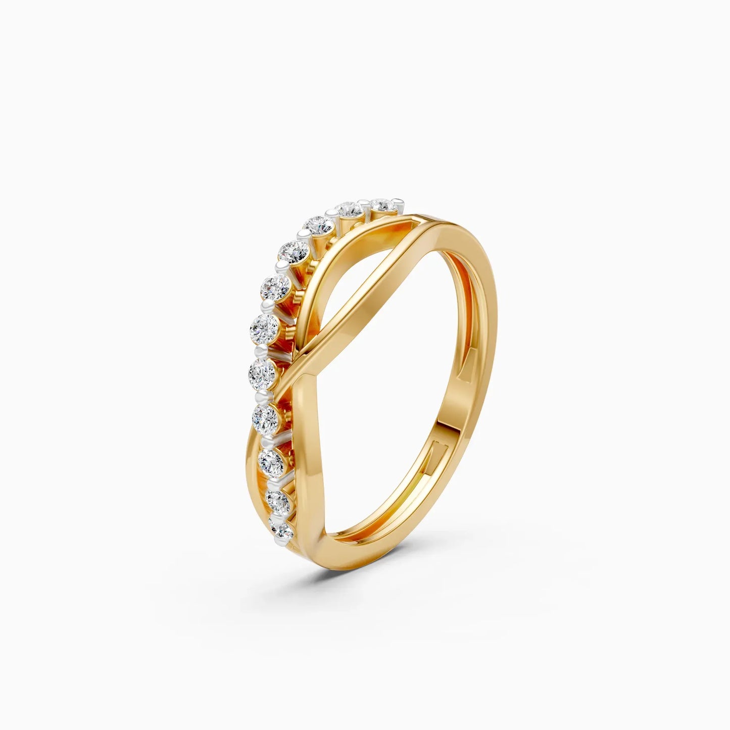 Elegant Curve Infinity Band Ring