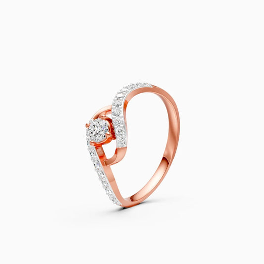 Dreamline Twirl Diamond Ring