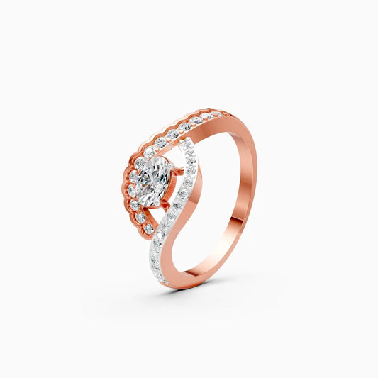 Eclat Curve Lab-Grown Diamond Ring