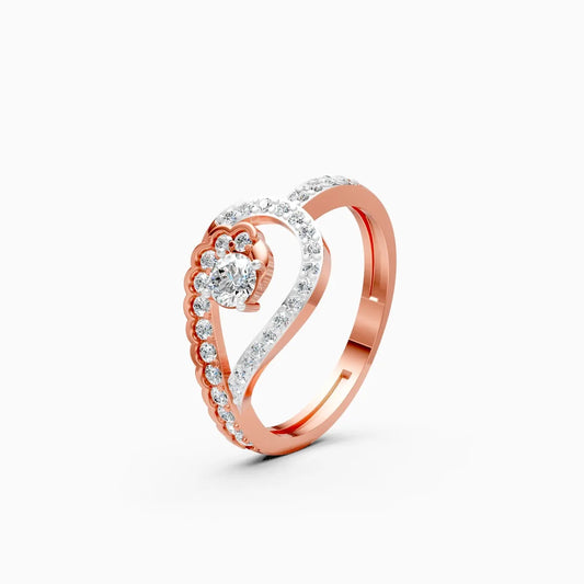 HaloTwist Lab Grown Diamond Ring