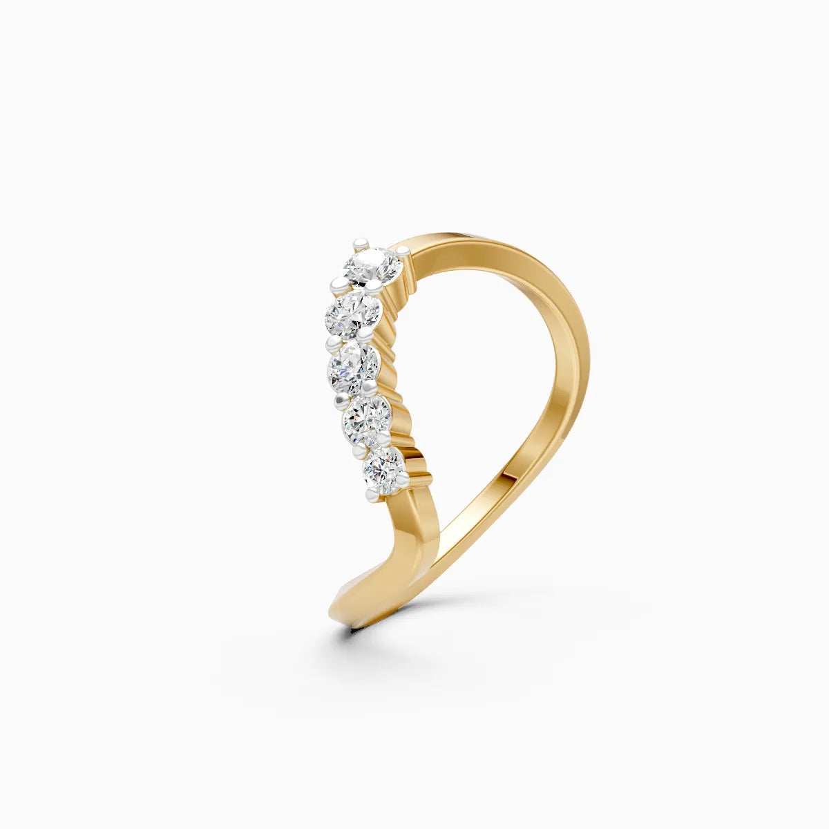 Twisted Grace Lab Grown Diamond Ring