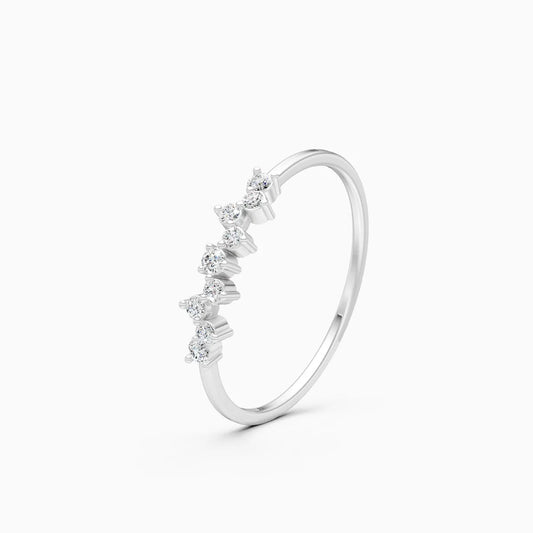 Double Raw Diamond Bar Ring
