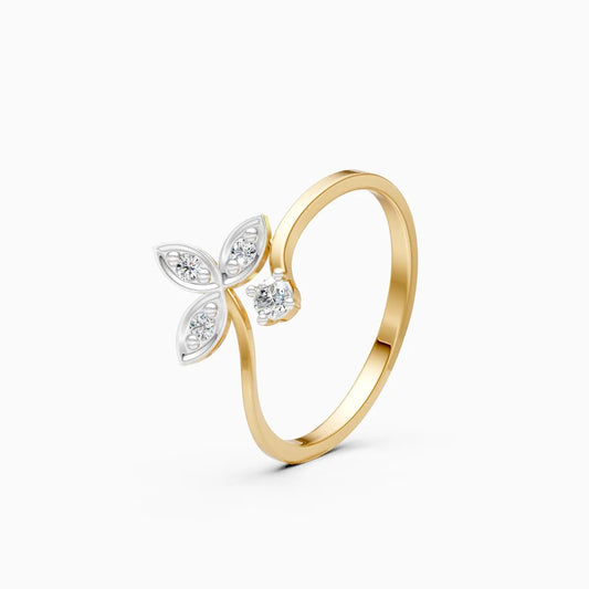 Butterfly Bloom Diamond Ring