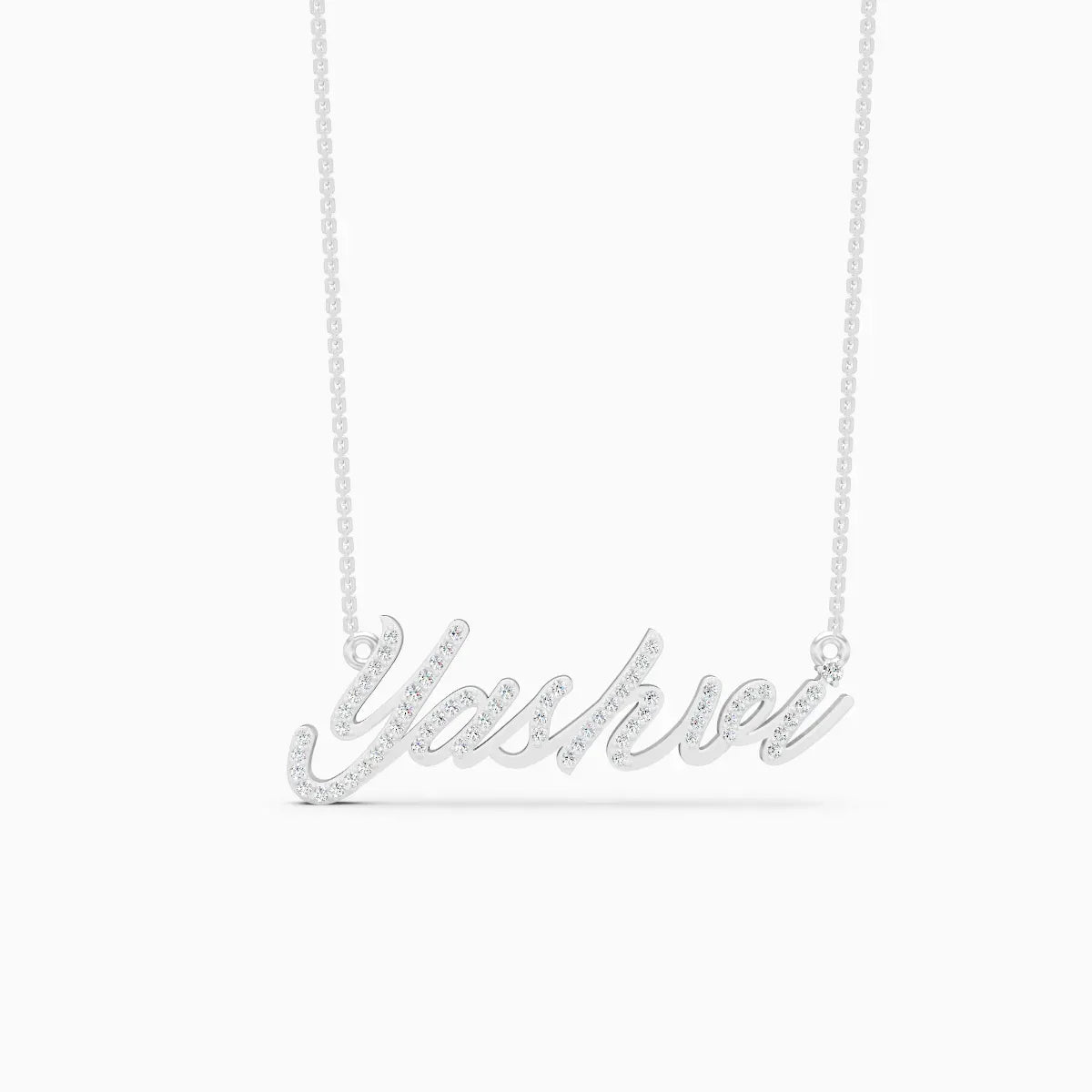 Custom Name Pendant Lab Diamond Necklace