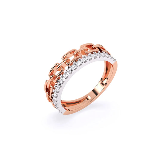 Elegance Linked Diamond Band Ring